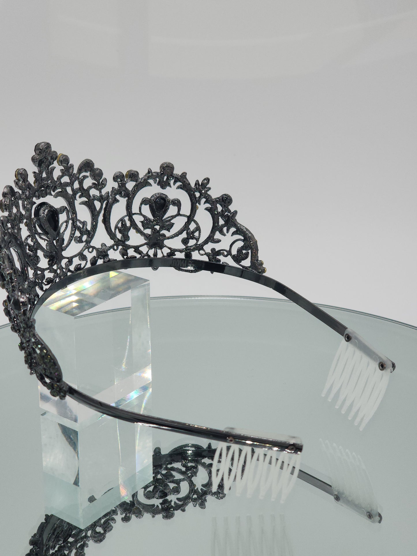 Quinceañera crown with comb #134