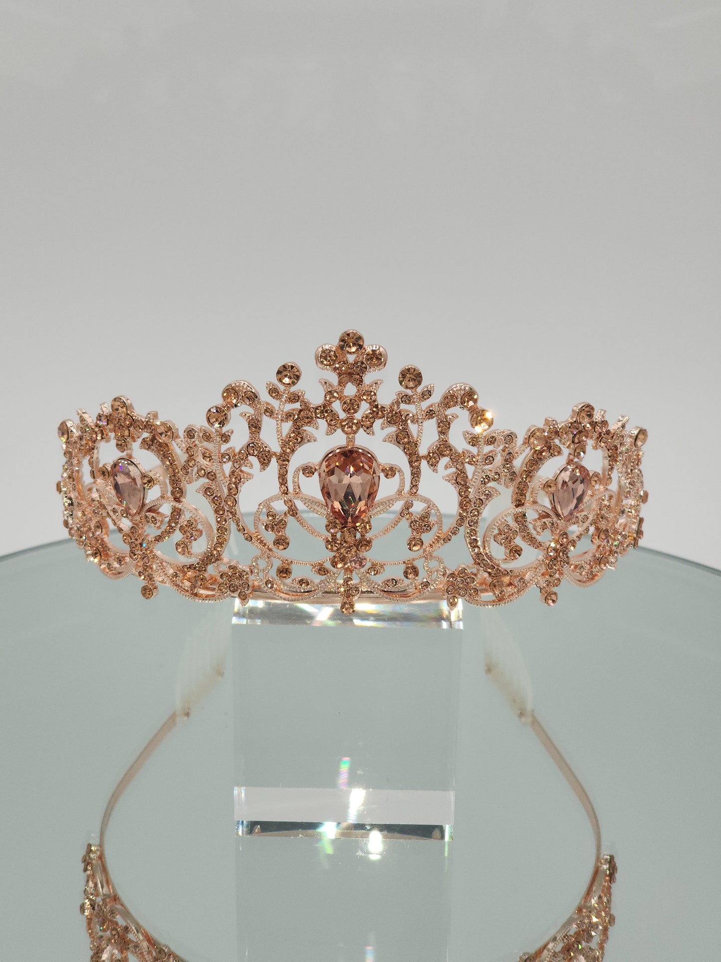 Quinceañera crown with comb #134