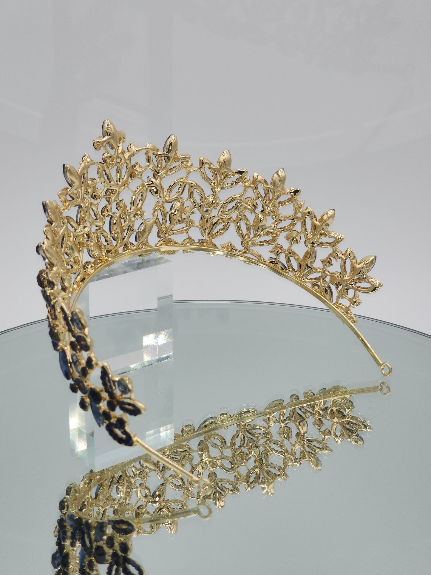 Navy/Gold tiara #3023