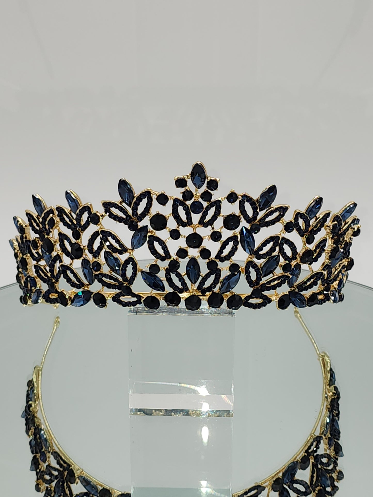 Navy/Gold tiara #3023