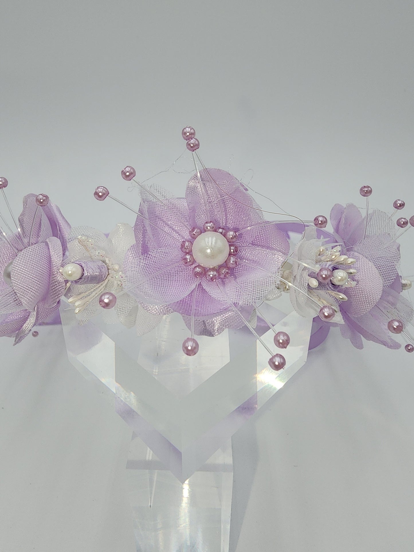 Flower girl full floral headpiece