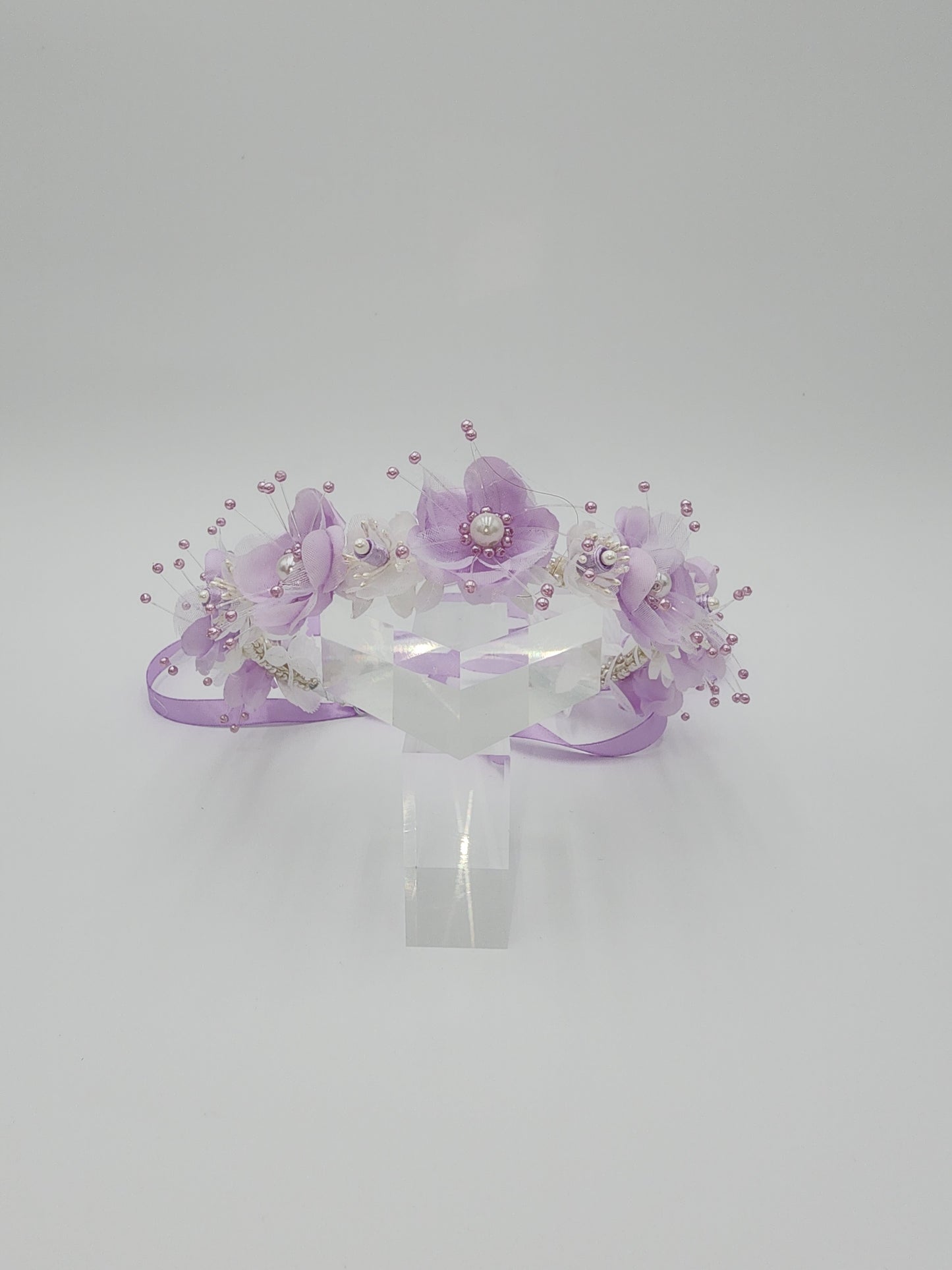 Flower girl full floral headpiece