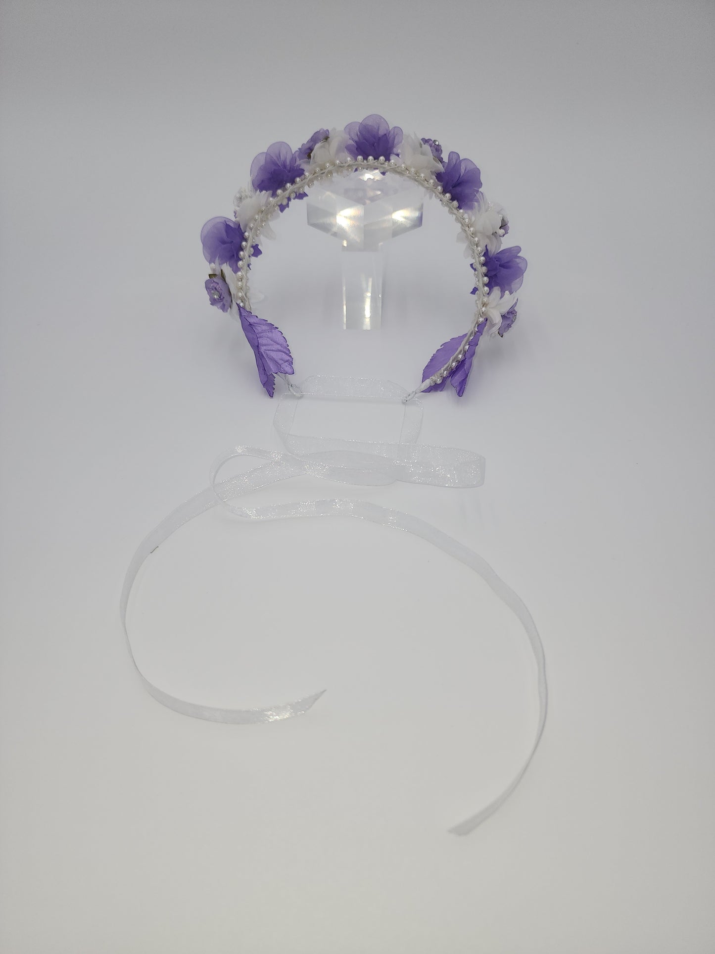 Flower girl full floral headpiece