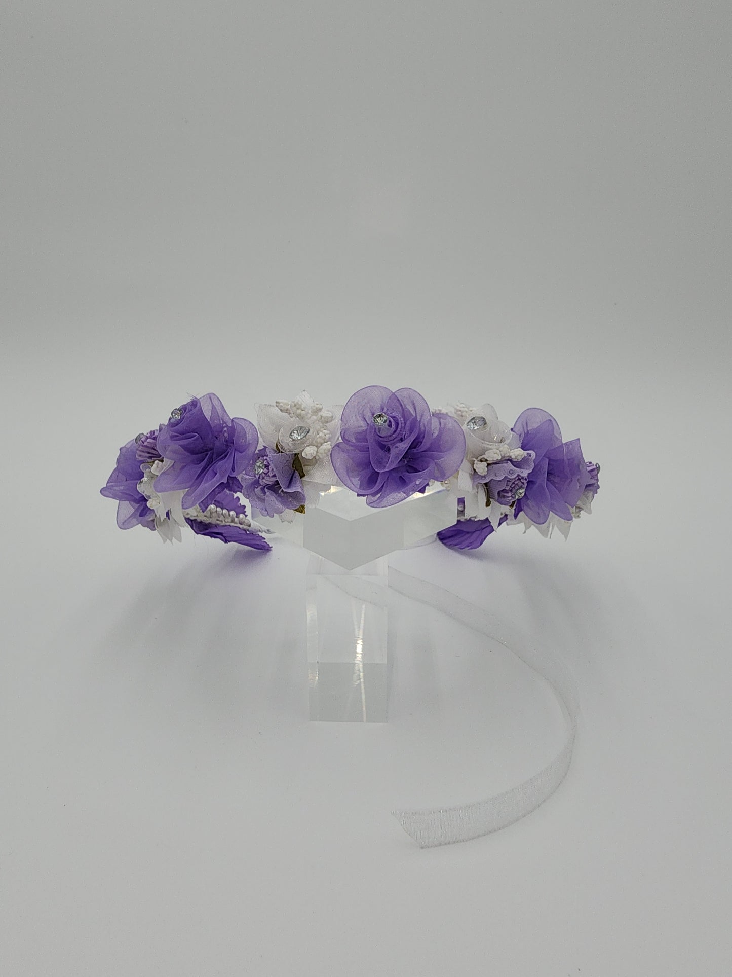 Flower girl full floral headpiece