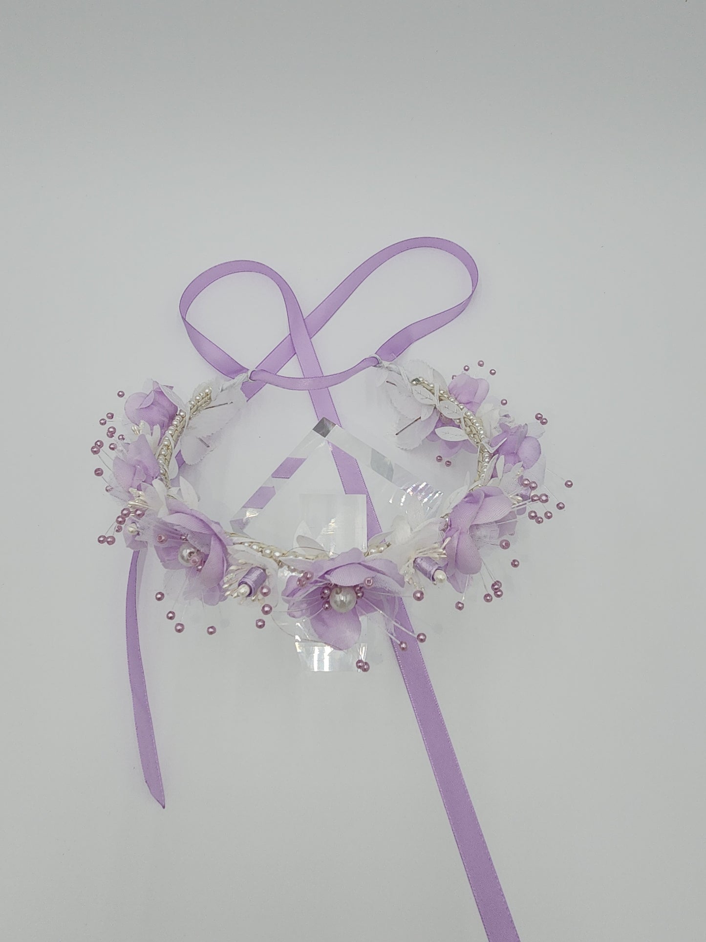 Flower girl full floral headpiece