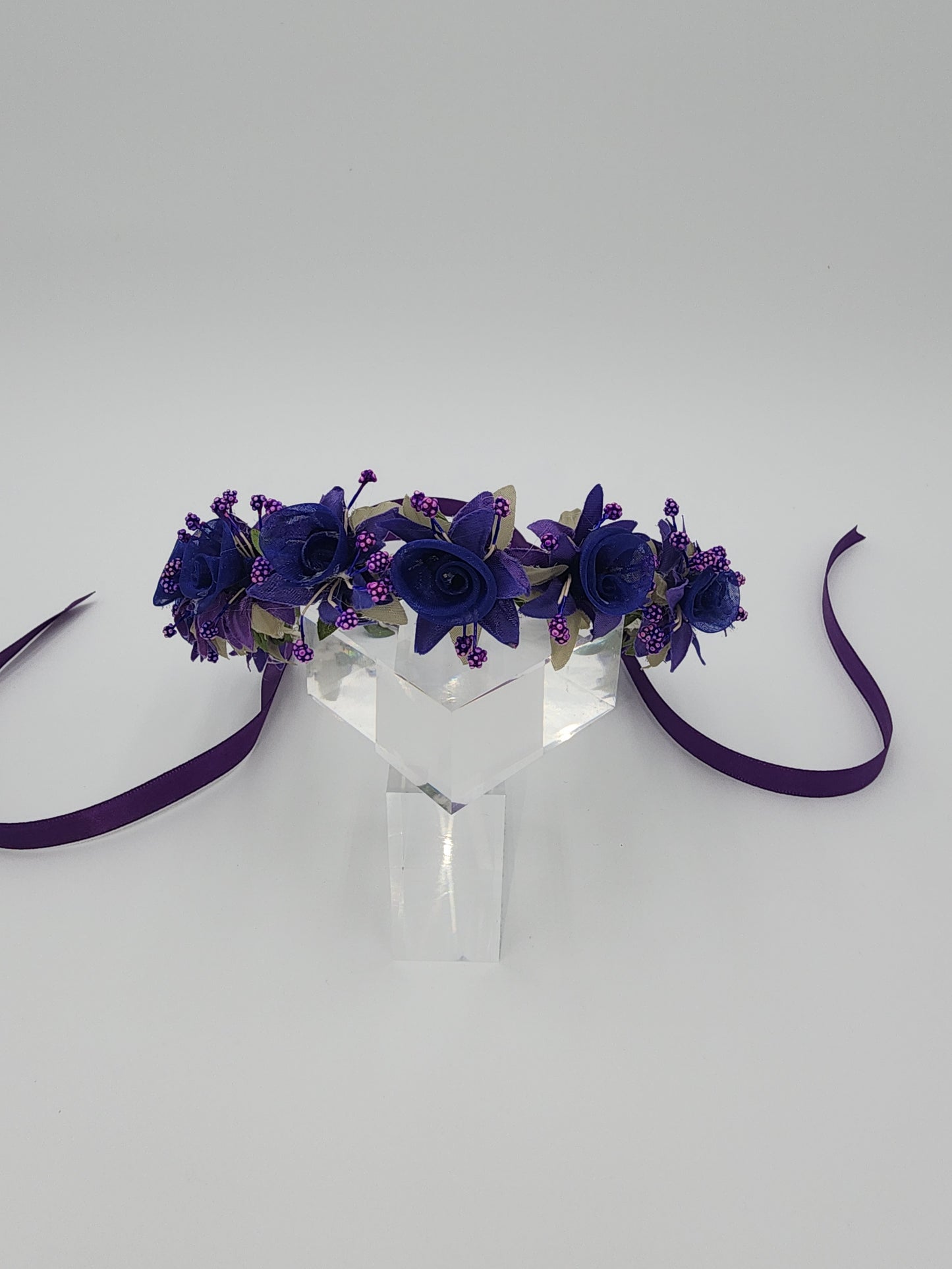 Flower girl full floral headpiece