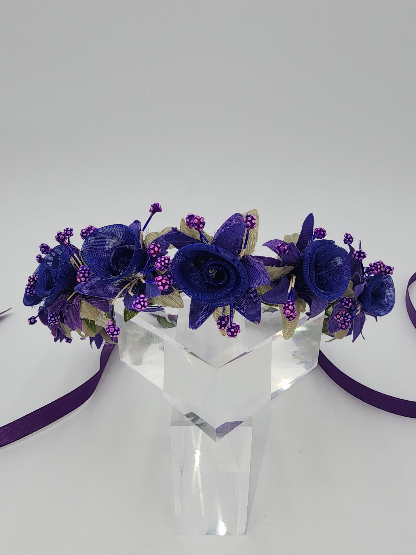 Flower girl full floral headpiece