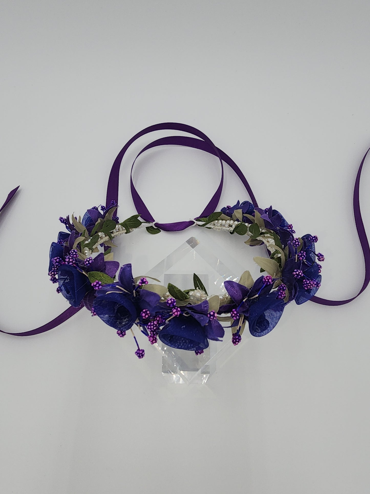 Flower girl full floral headpiece
