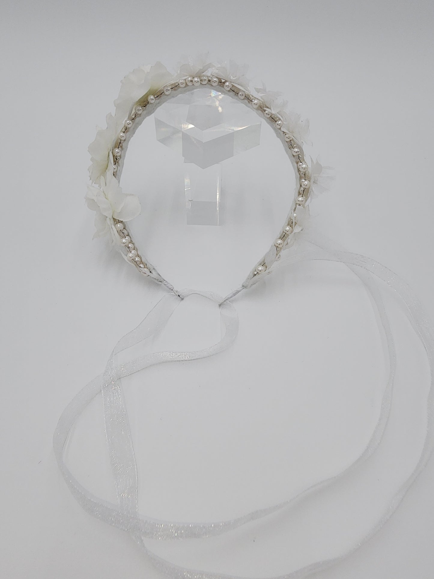 Side floral artificial headbands