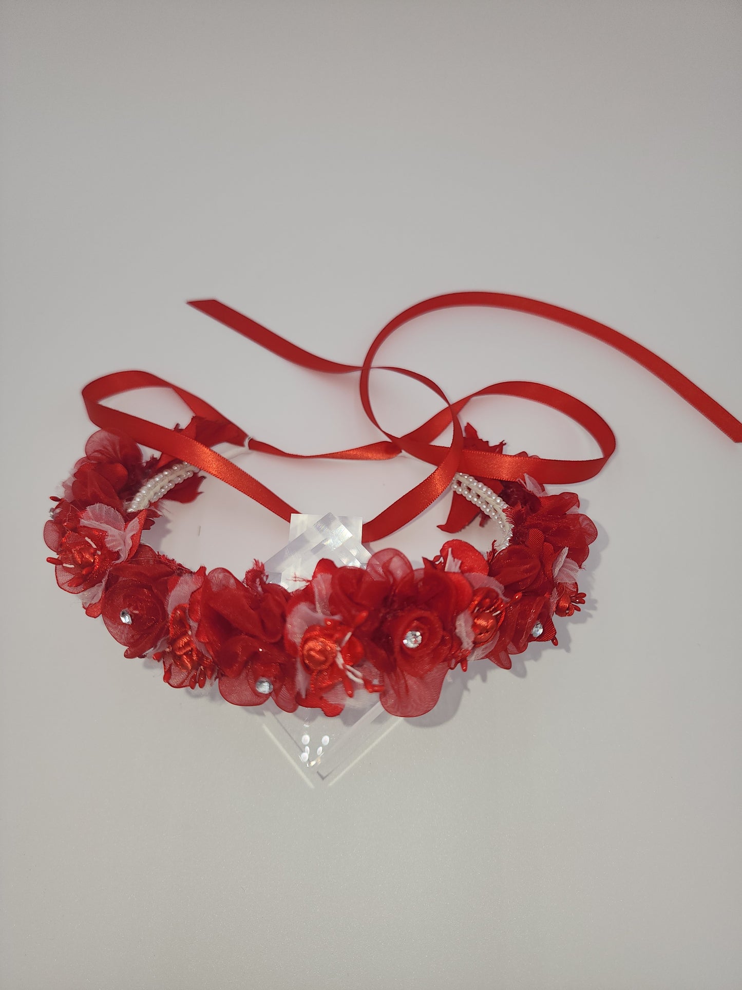 Flower girl full floral headpiece
