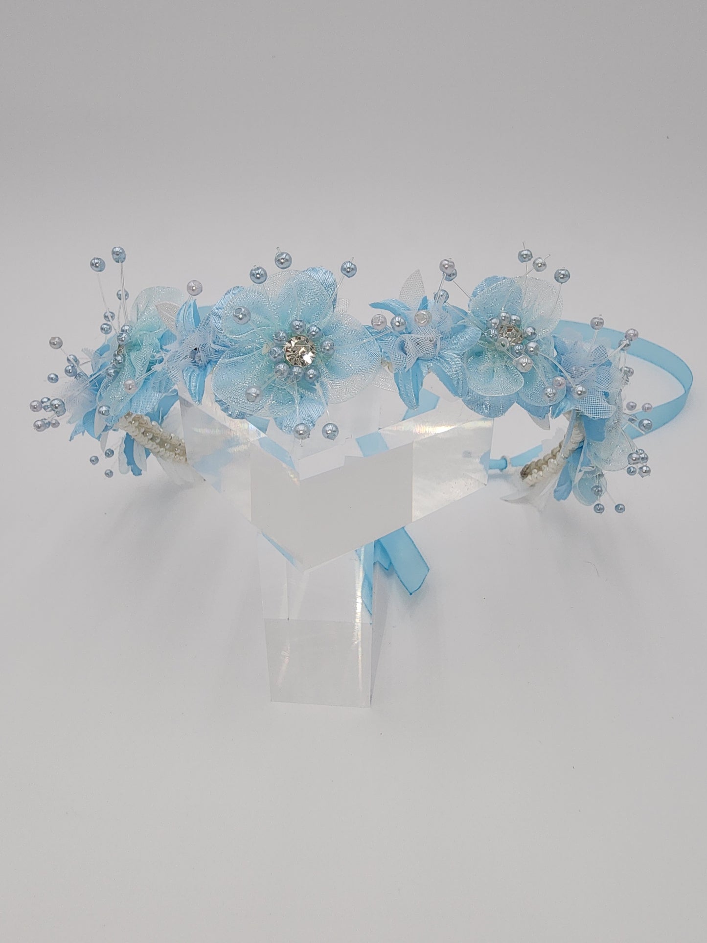 Flower girl full floral headpiece
