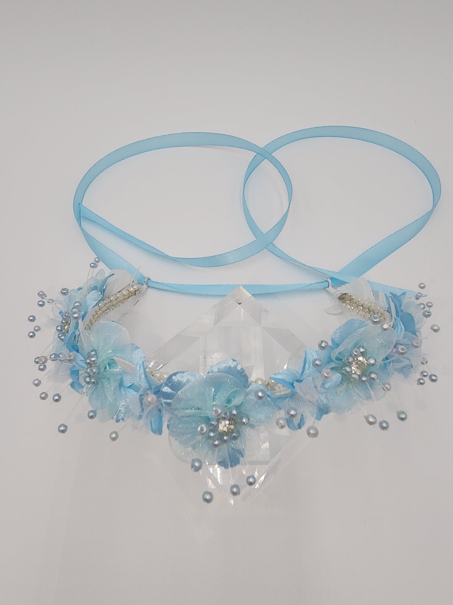 Flower girl full floral headpiece
