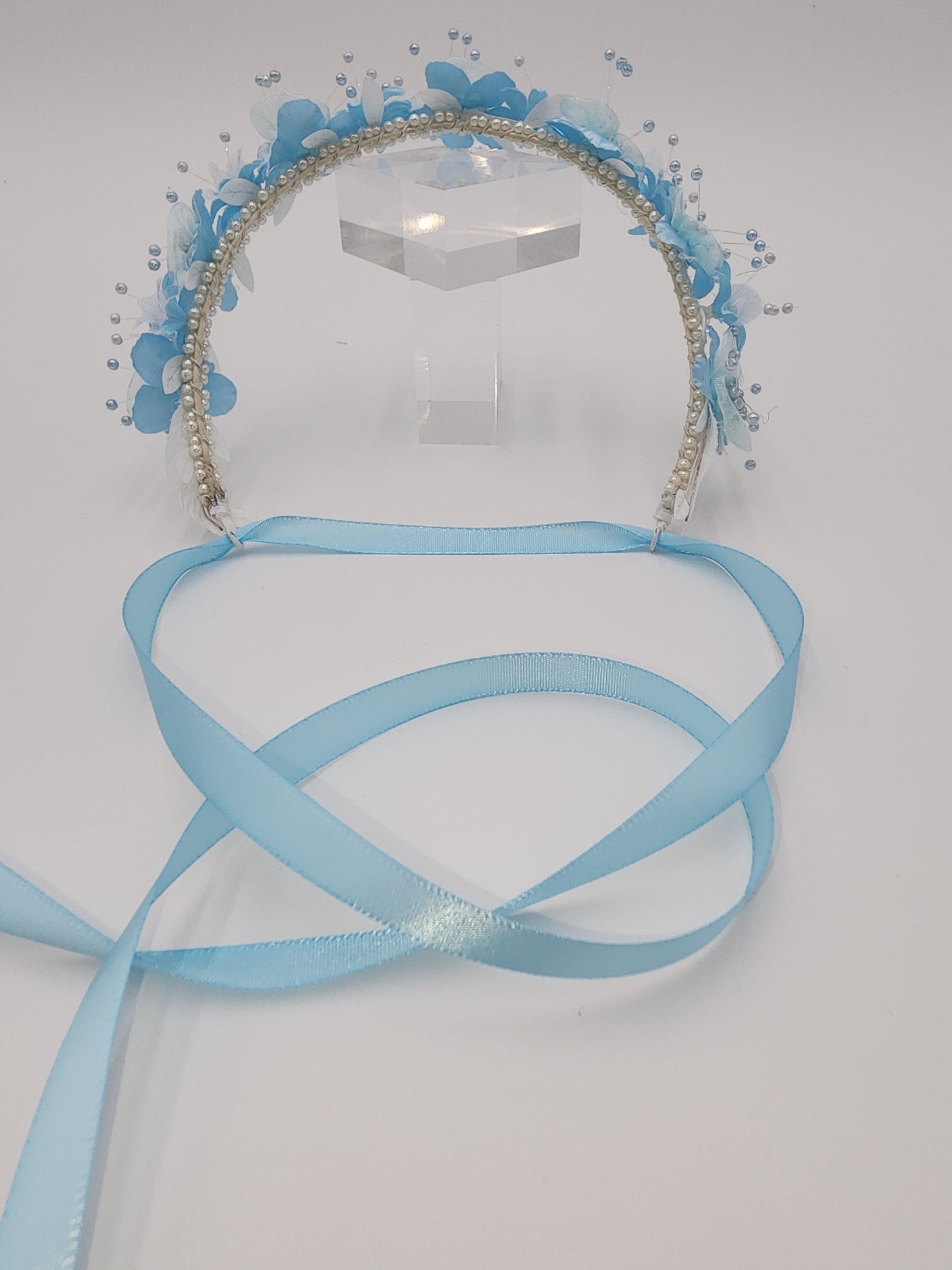 Flower girl full floral headpiece