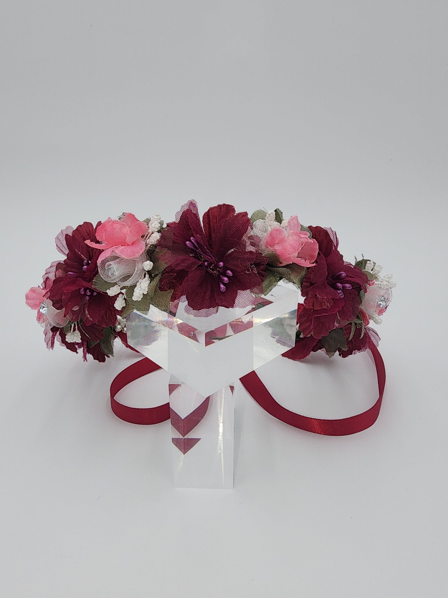 Flower girl full floral headpiece