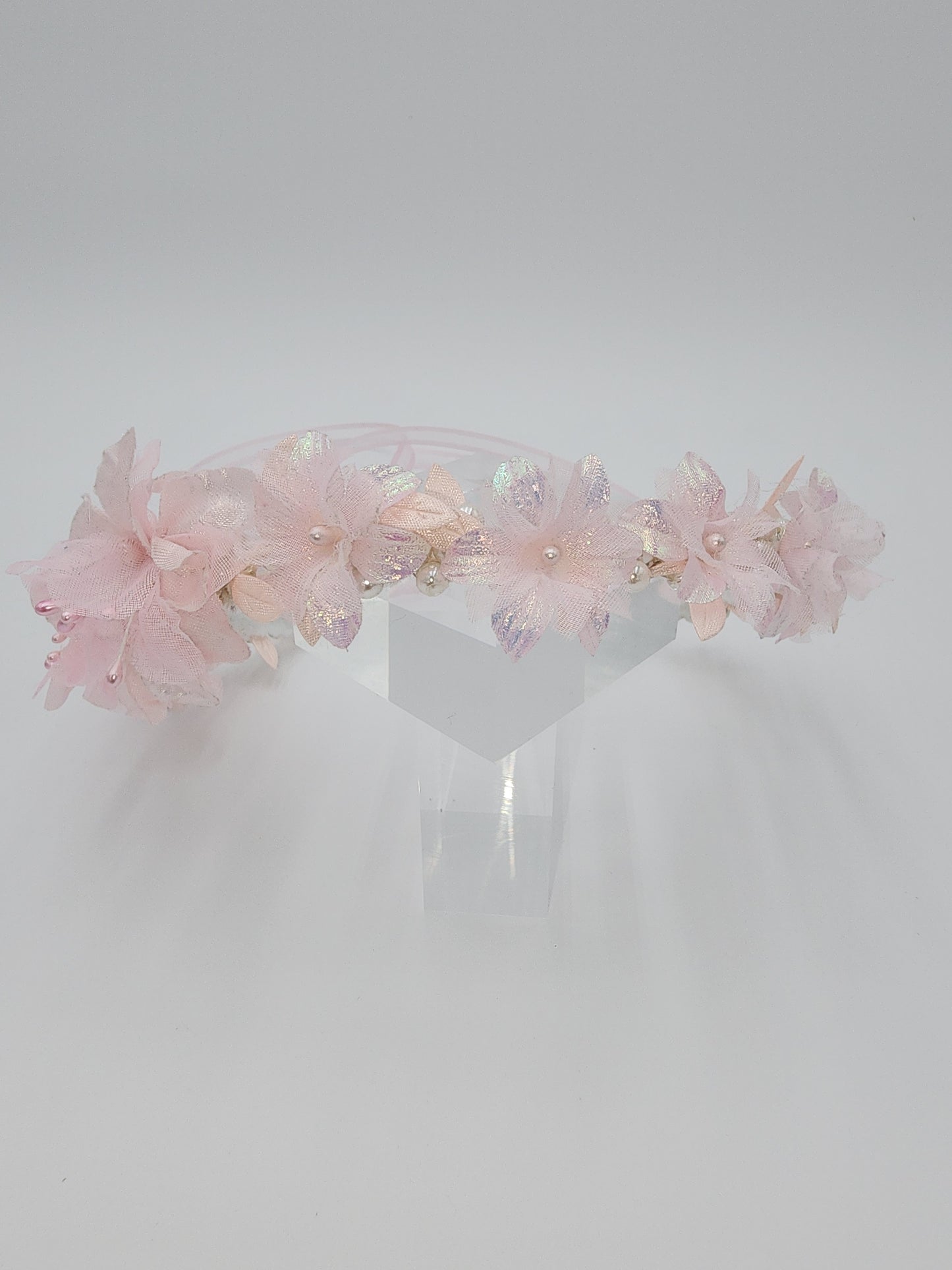 Side floral artificial headbands