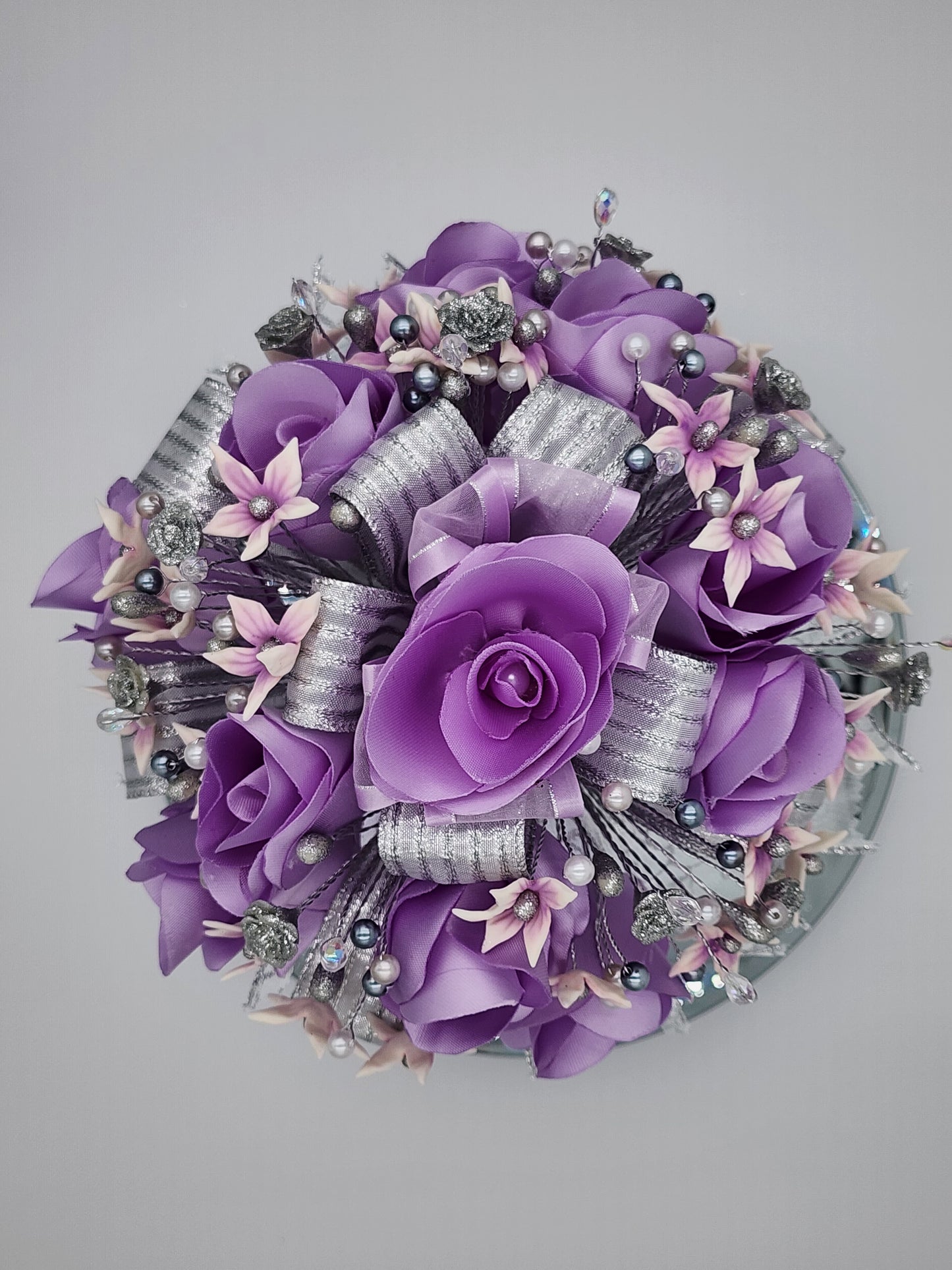 Lila/Silver Artesanal Bouquet