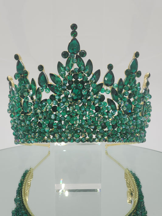 Crystal rhinestone tall tiara