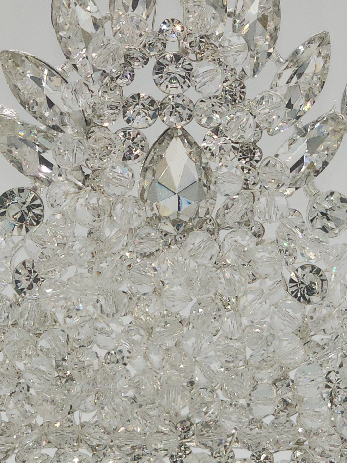 Crystal rhinestone tall tiara