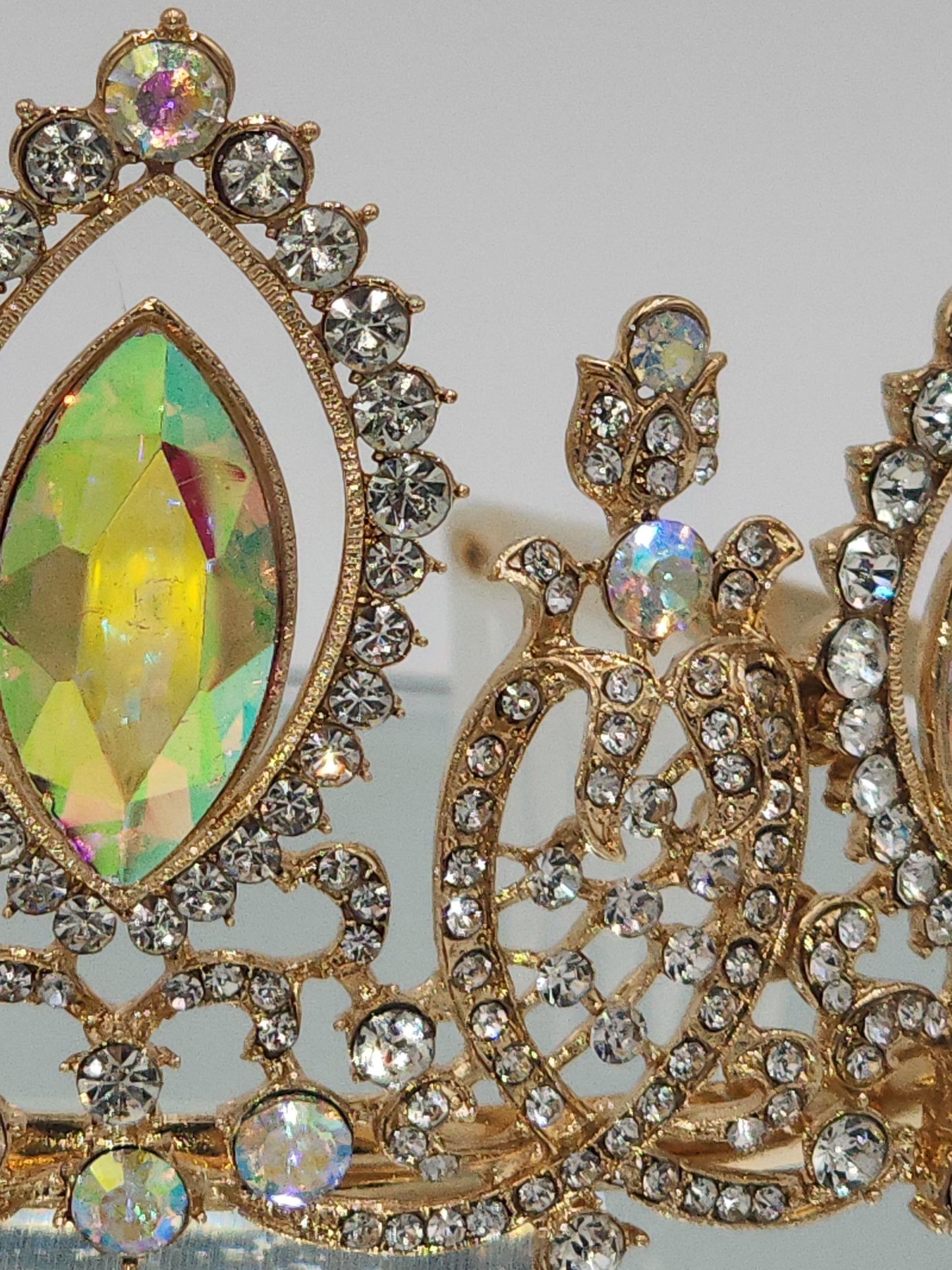 Gold quinceañera tiara #156