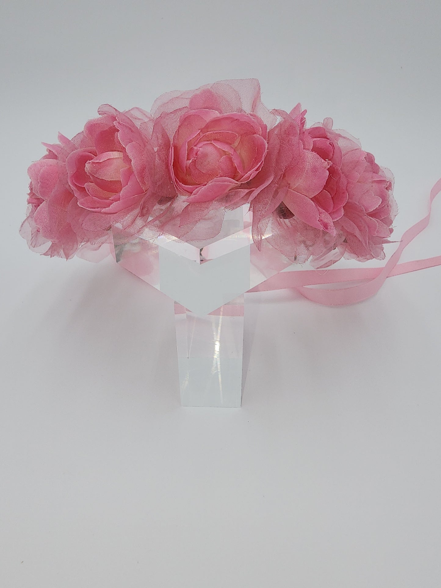 Flower girl full floral headpiece