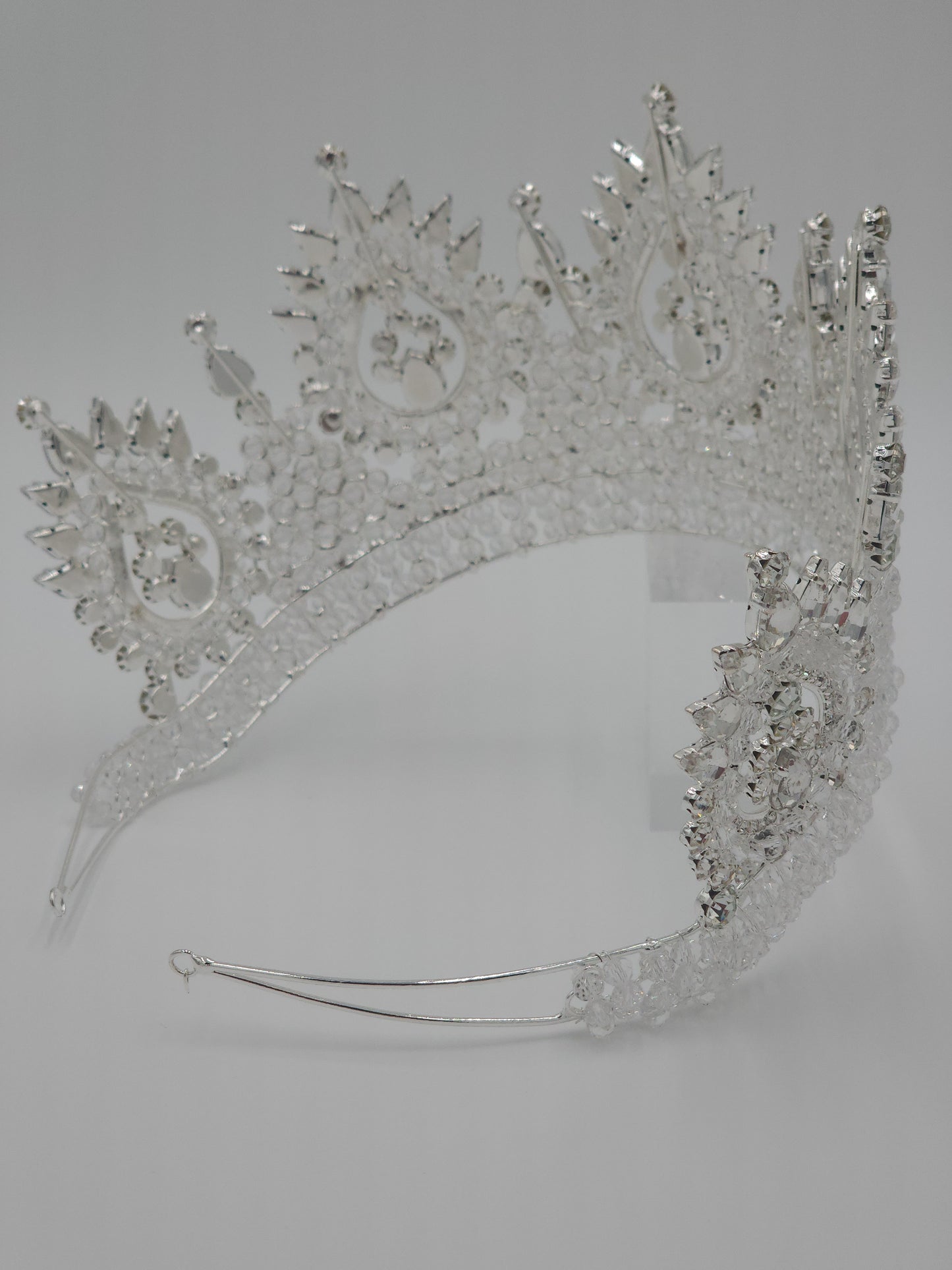 4” Crystal Quinceañera Crown | Elegant Mexican-Made Tiara