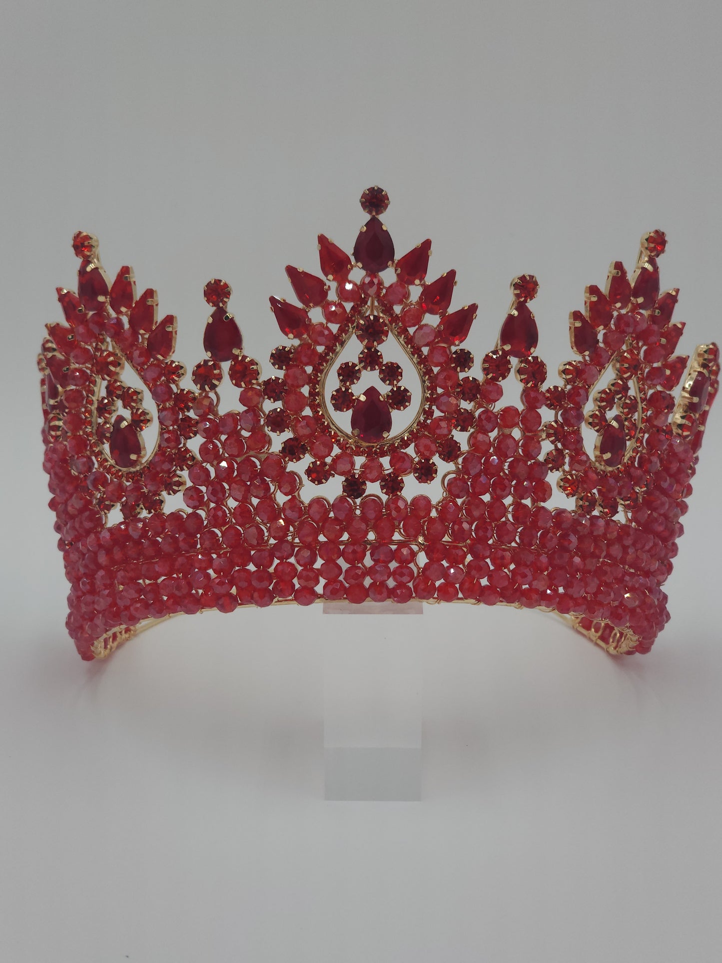 4” Crystal Quinceañera Crown | Elegant Mexican-Made Tiara