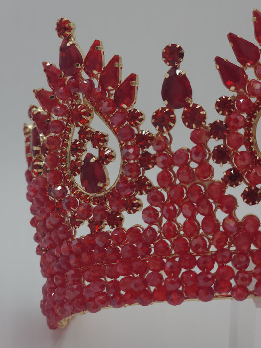 4” Crystal Quinceañera Crown | Elegant Mexican-Made Tiara