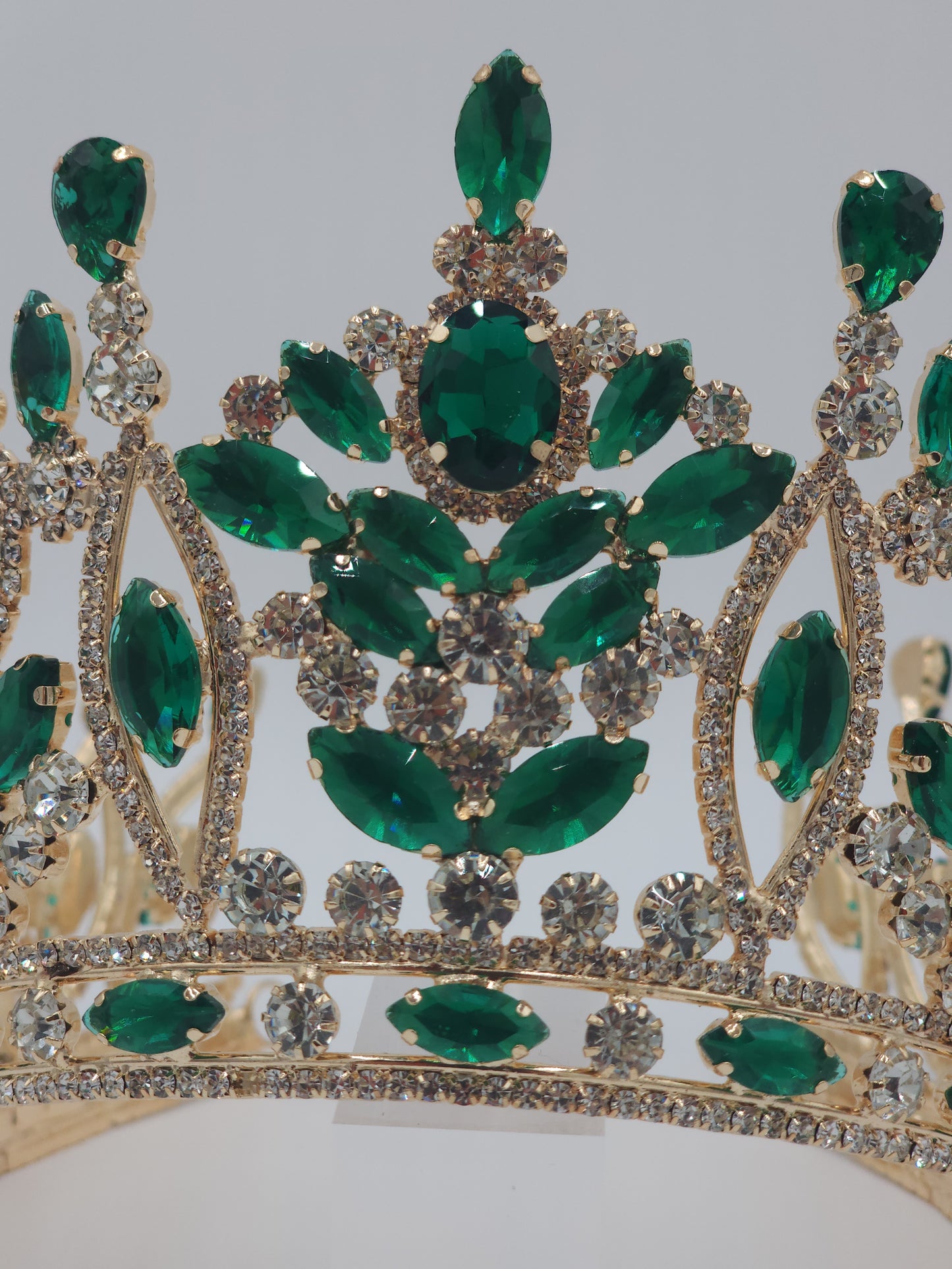 4” Quinceañera Crown with Rhinestones | Mexican Crafted Regal Tiara