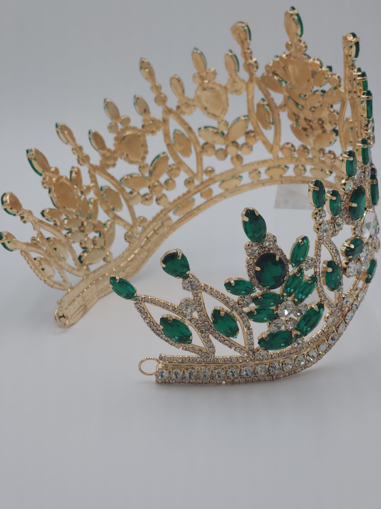 4” Quinceañera Crown with Rhinestones | Mexican Crafted Regal Tiara