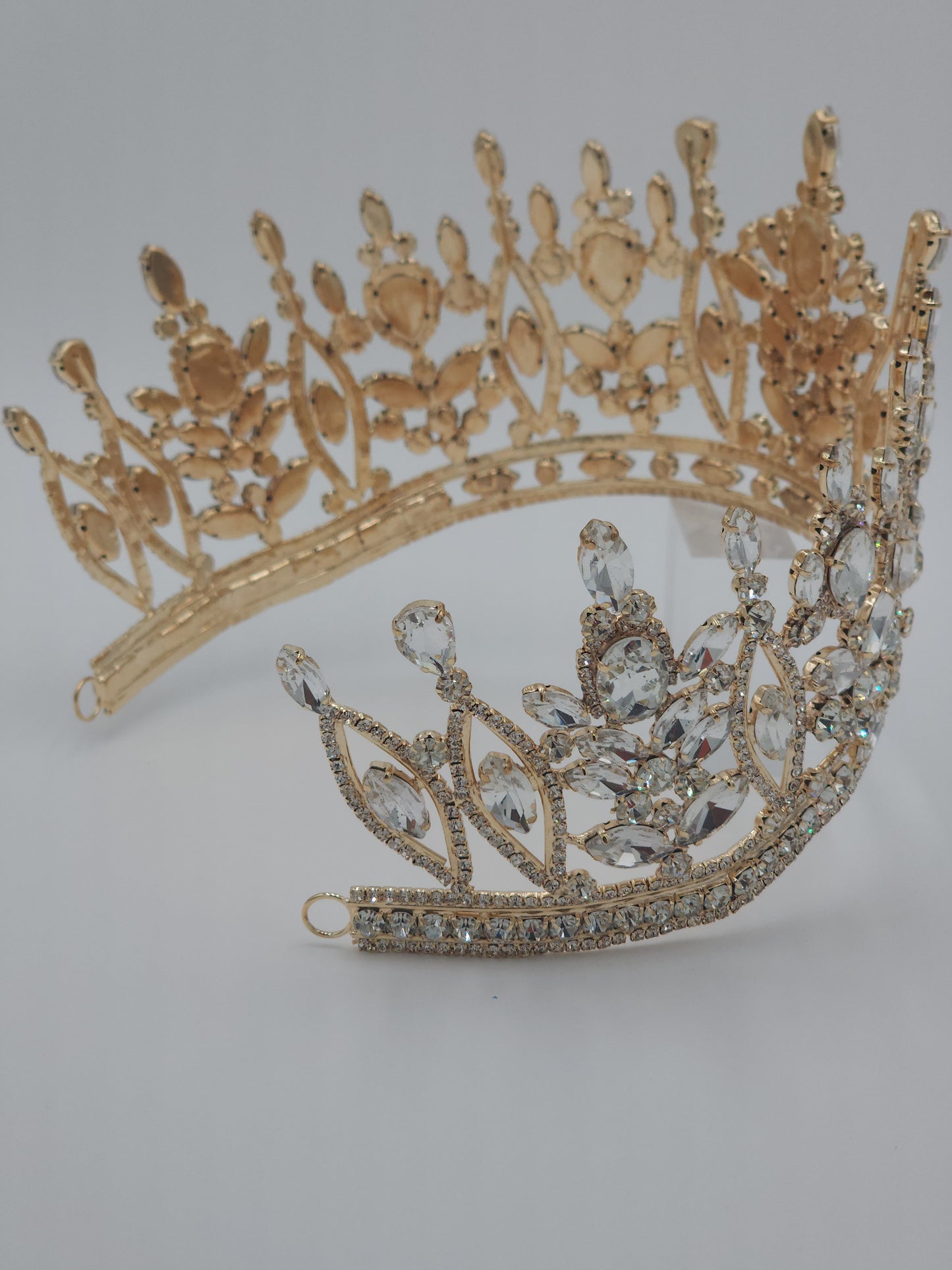 4” Quinceañera Crown with Rhinestones | Mexican Crafted Regal Tiara