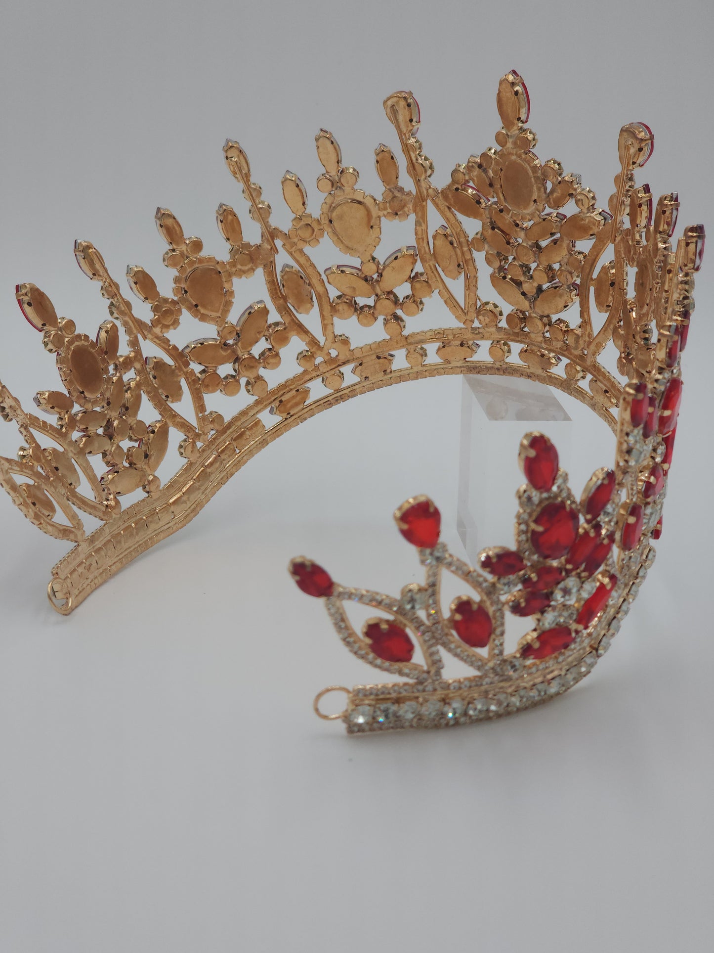 4” Quinceañera Crown with Rhinestones | Mexican Crafted Regal Tiara