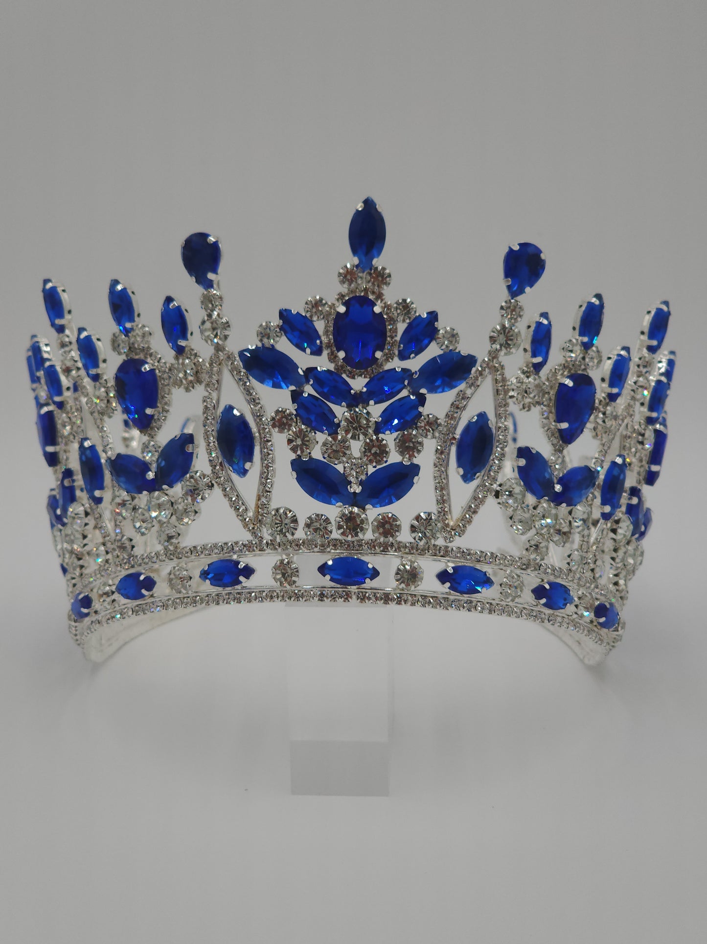 4” Quinceañera Crown with Rhinestones | Mexican Crafted Regal Tiara