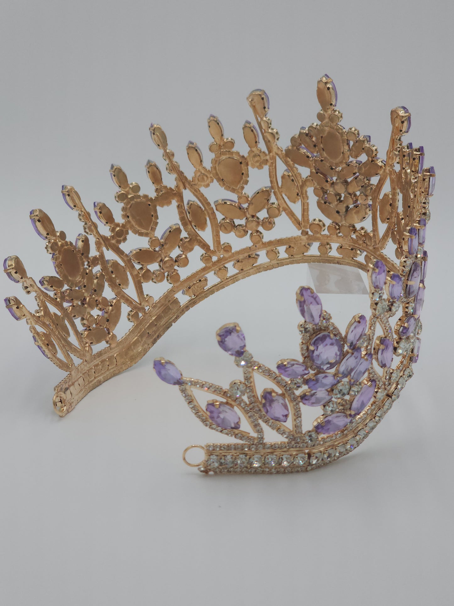 4” Quinceañera Crown with Rhinestones | Mexican Crafted Regal Tiara