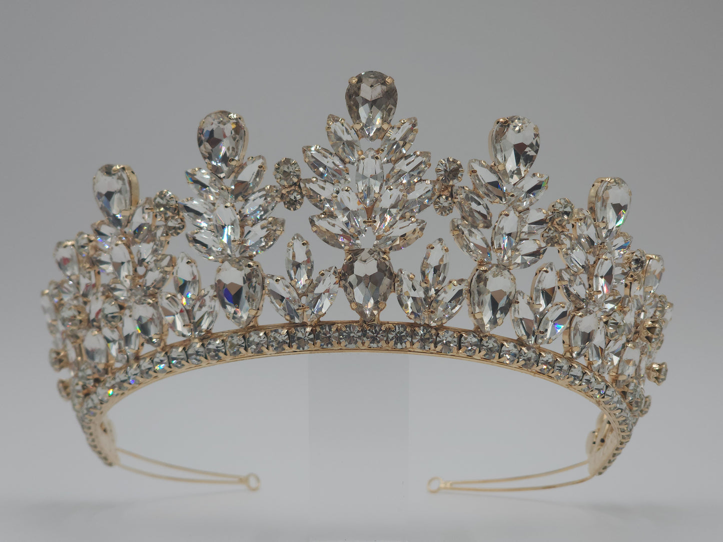 3” Quinceañera Crown with Grand Stones | Mexican Regal Tiara