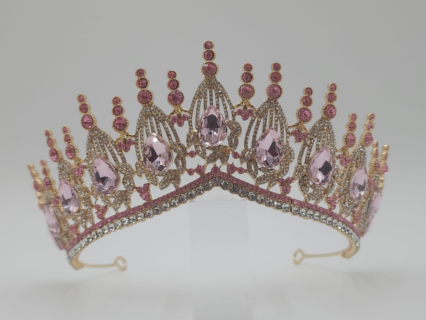 Quinceañera Crown with Colored Rhinestones | Luxury Tiara VD416