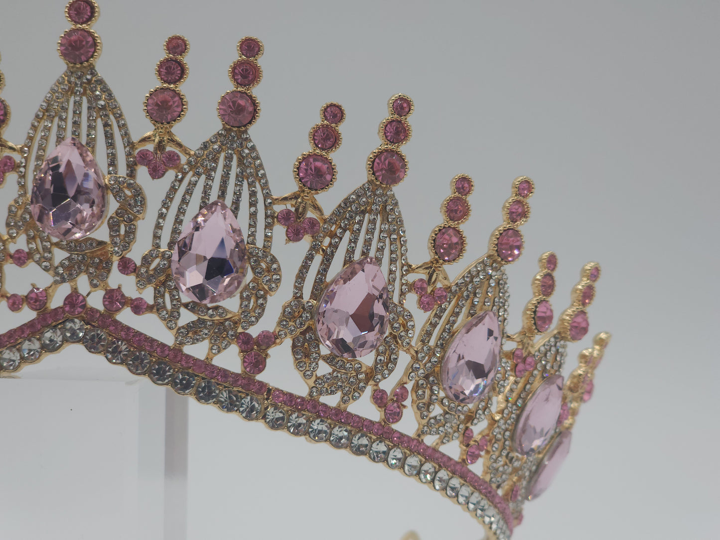 Quinceañera Crown with Colored Rhinestones | Luxury Tiara VD416