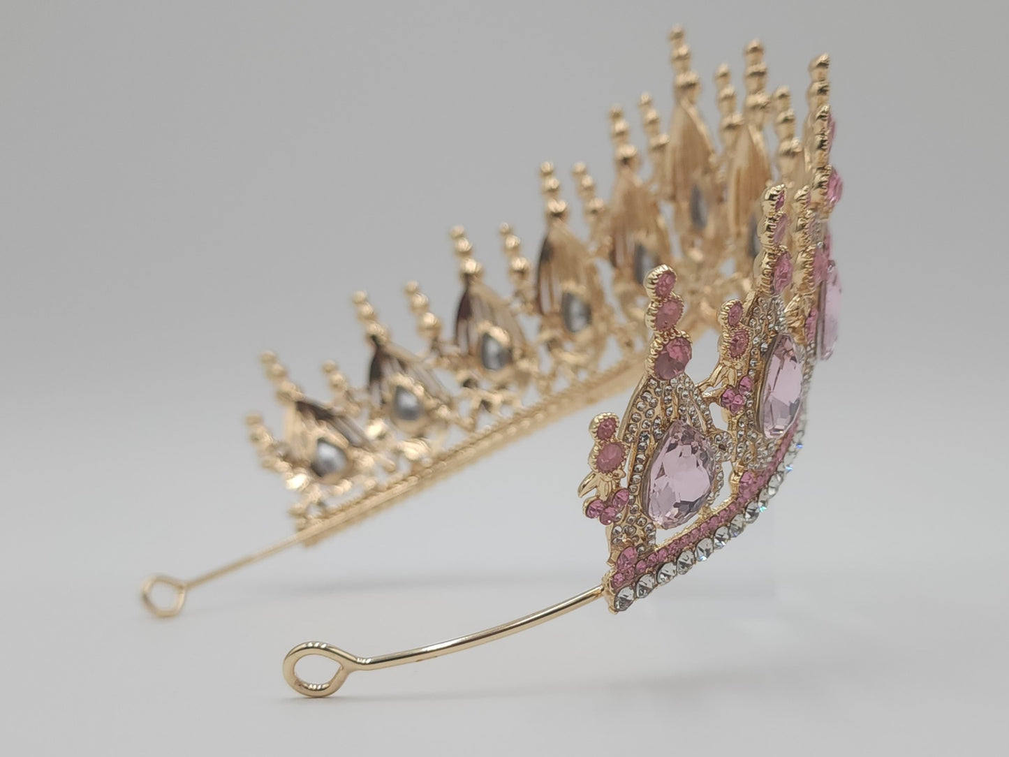 Quinceañera Crown with Colored Rhinestones | Luxury Tiara VD416