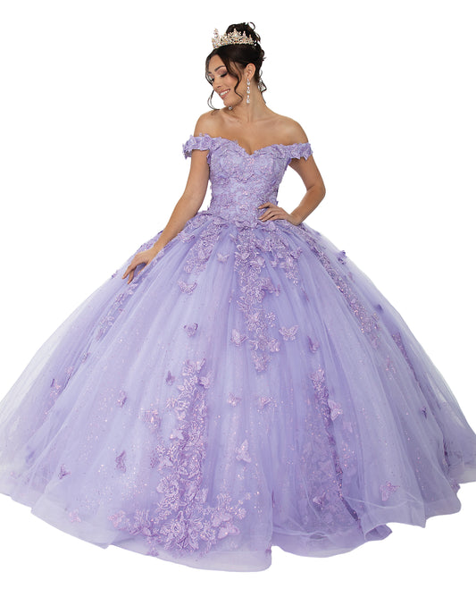 75709 Lilac Butterfly Quinceanera Dress